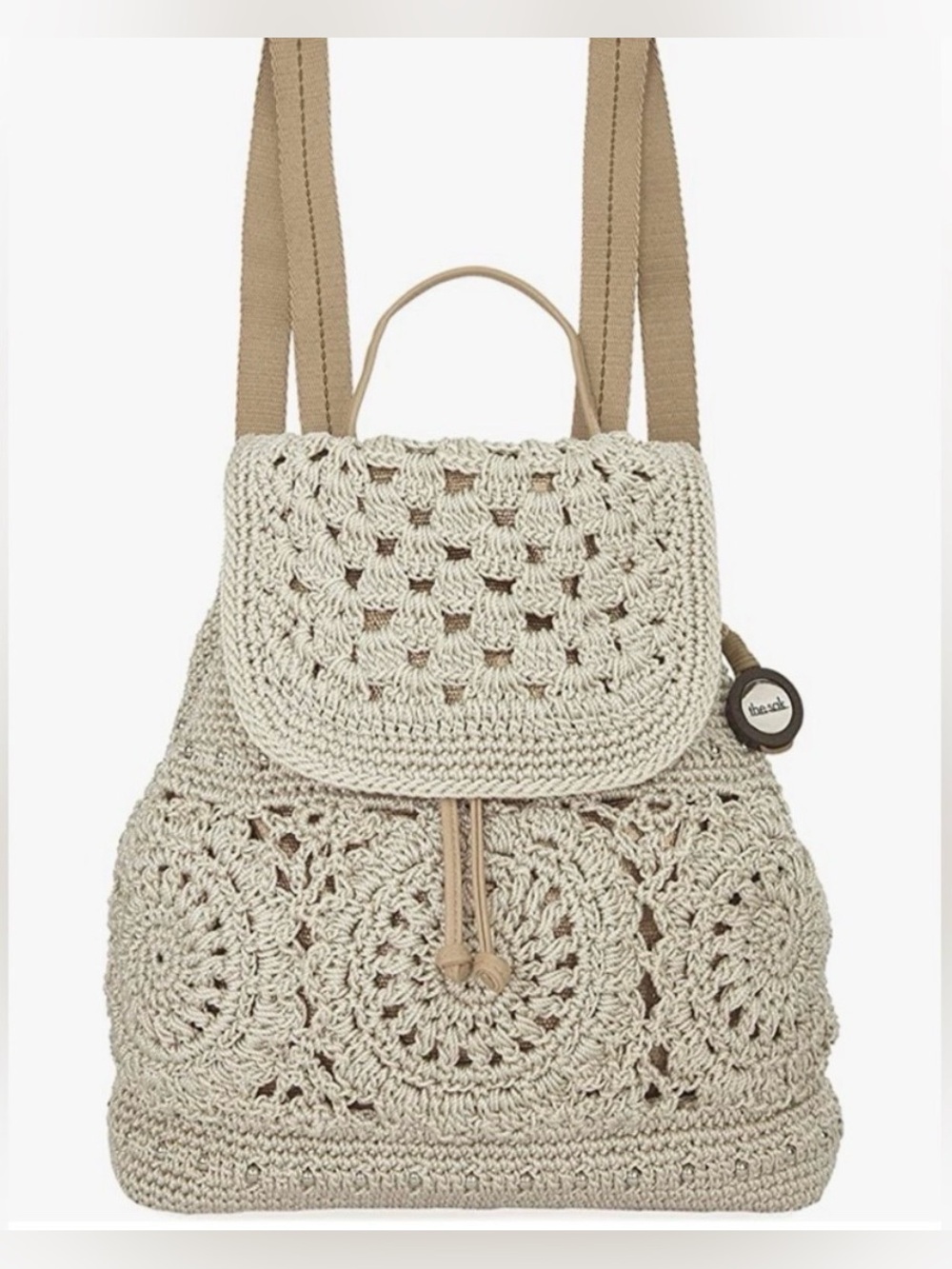 New nwot The Sak Sayulita Crochet Backpack